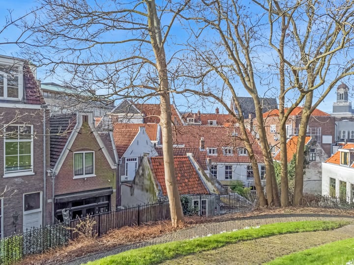 Monumental Canal House with Burcht View in Historic Leiden Center — 157