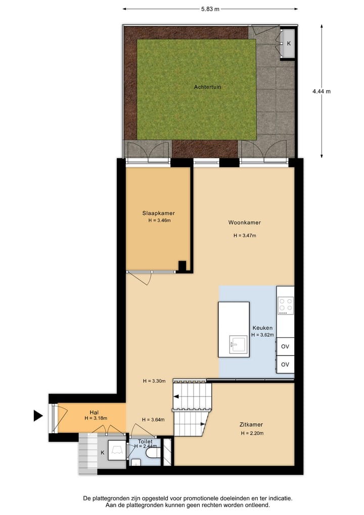 Three-room apartment with backyard in Utrecht's popular Muntkwartier neighborhood — 46