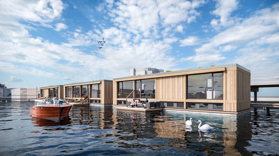 Foto 1 van Ligplaats met nieuwbouwark in Marinapark Houthaven Zaandam
