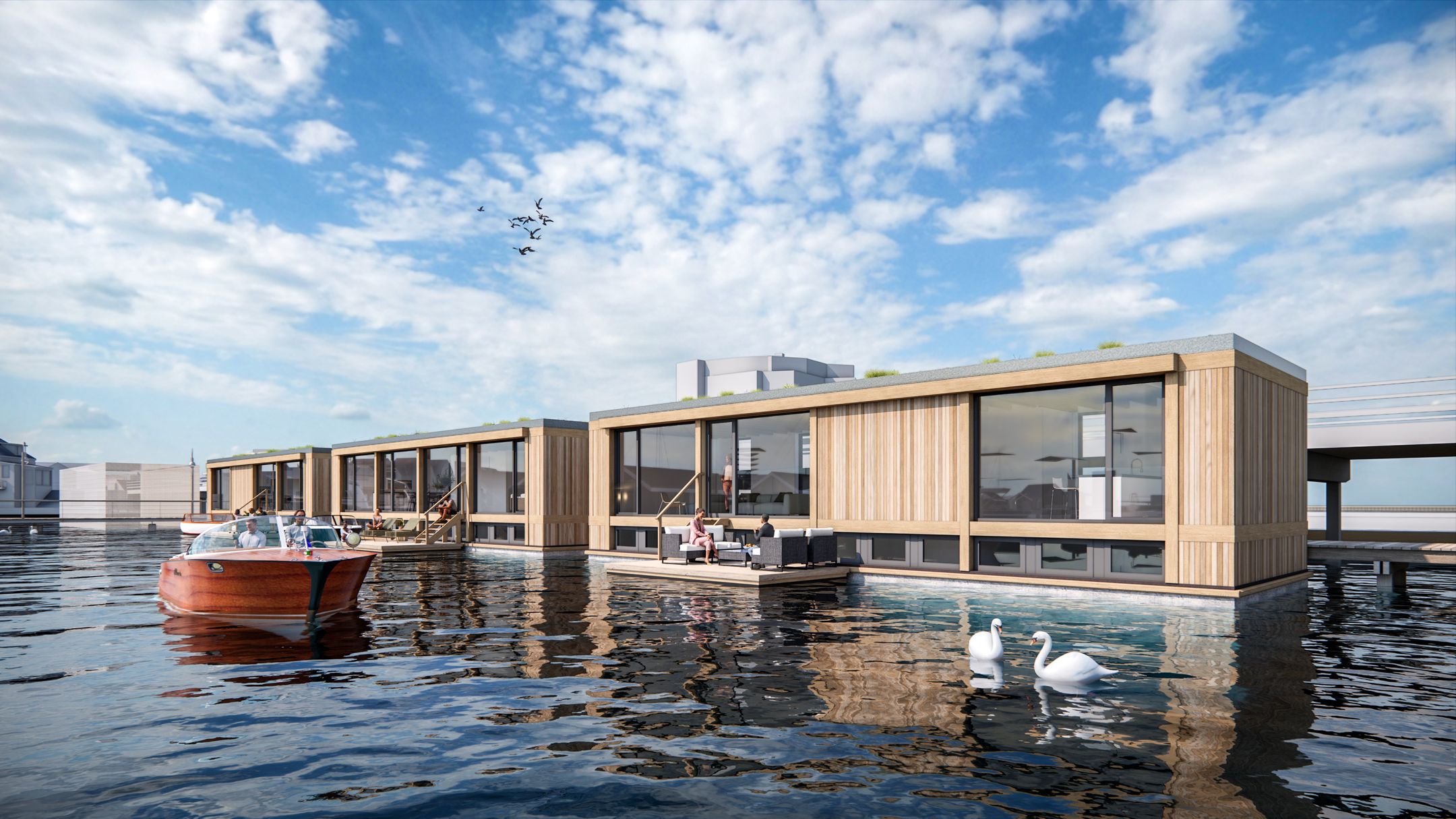 Image of Ligplaats met nieuwbouwark in Marinapark Houthaven Zaandam