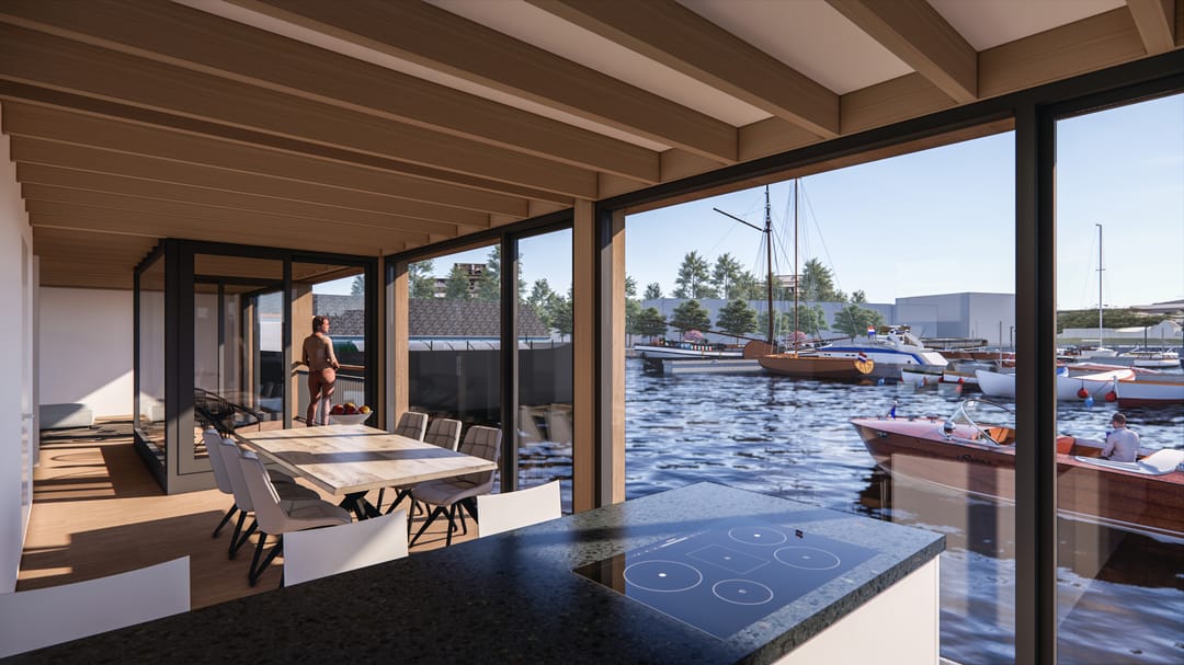 Foto 5 van Ligplaats met nieuwbouwark in Marinapark Houthaven Zaandam