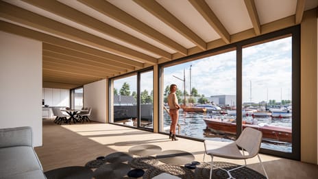 Photo 6 of Ligplaats met nieuwbouwark in Marinapark Houthaven Zaandam