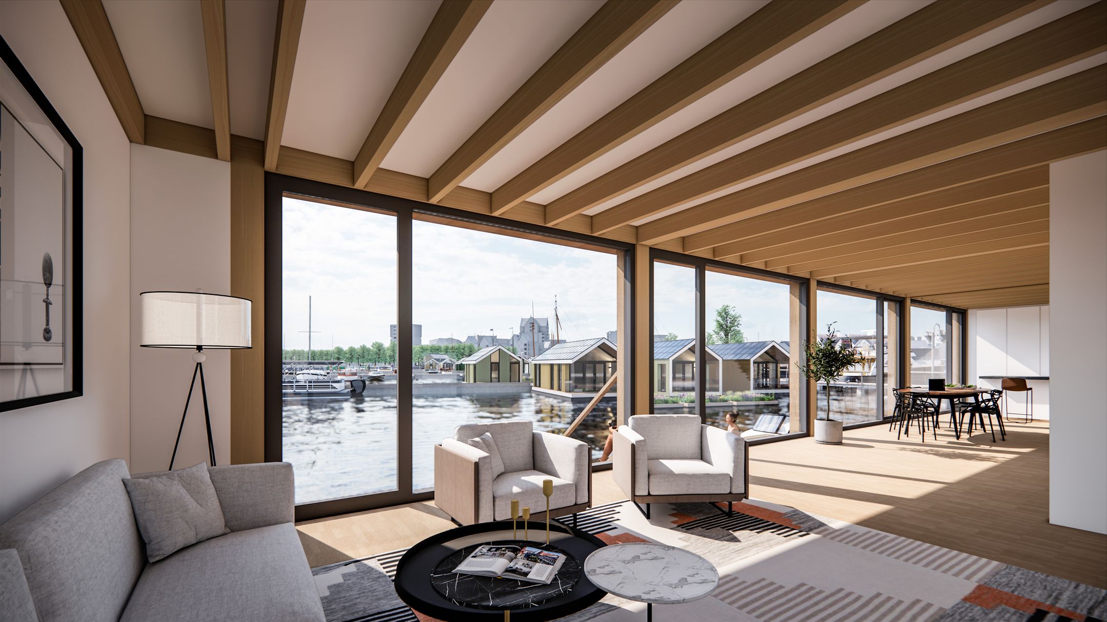 Foto 8 van Ligplaats met nieuwbouwark in Marinapark Houthaven Zaandam