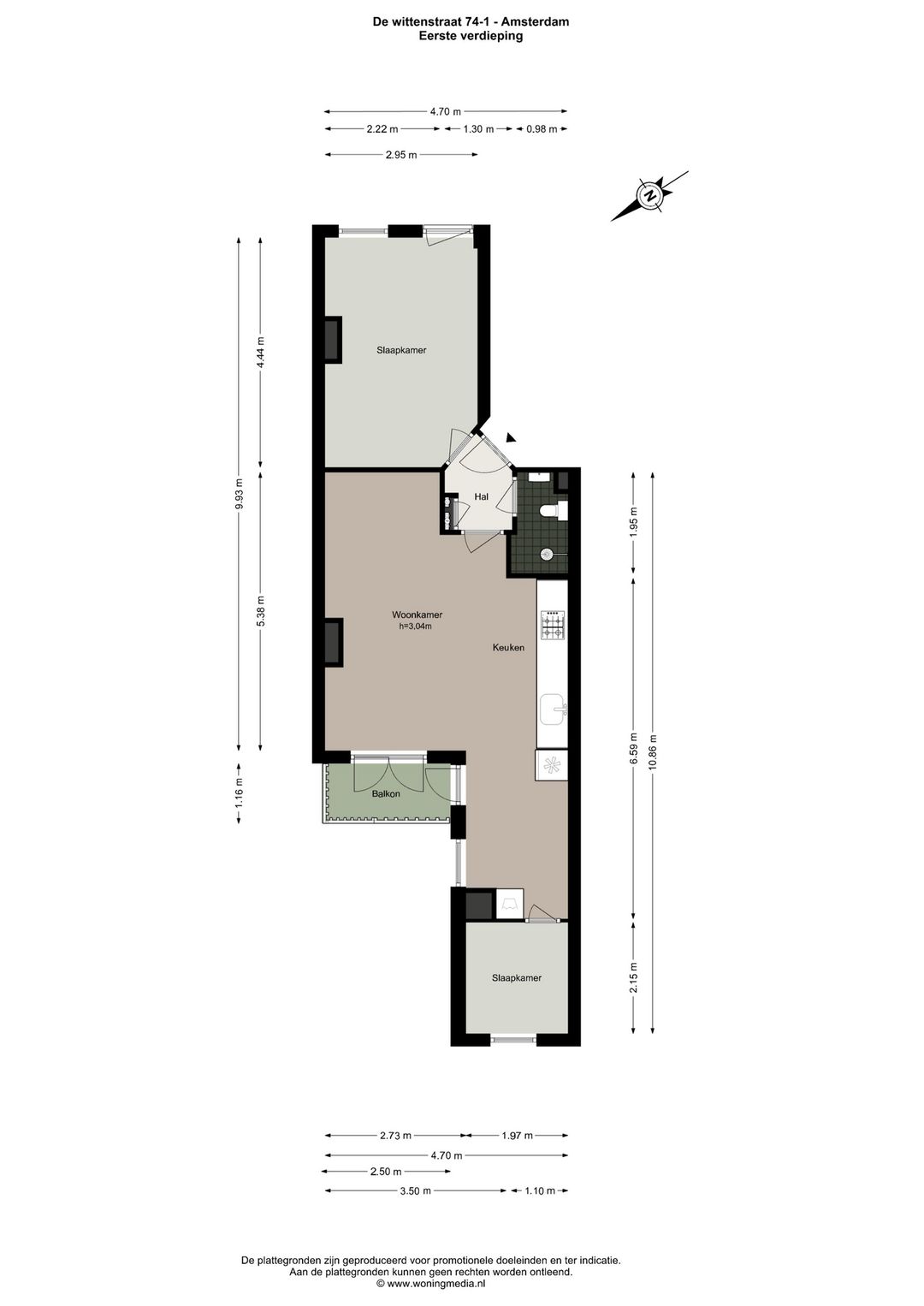 Foto 17 van De Wittenstraat 74-1