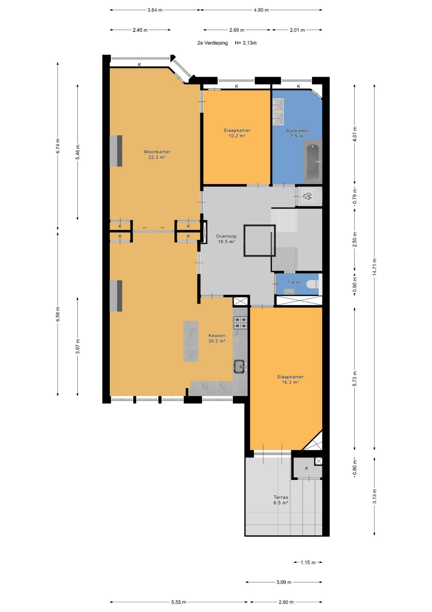 Foto 35 van Snelliusstraat 29