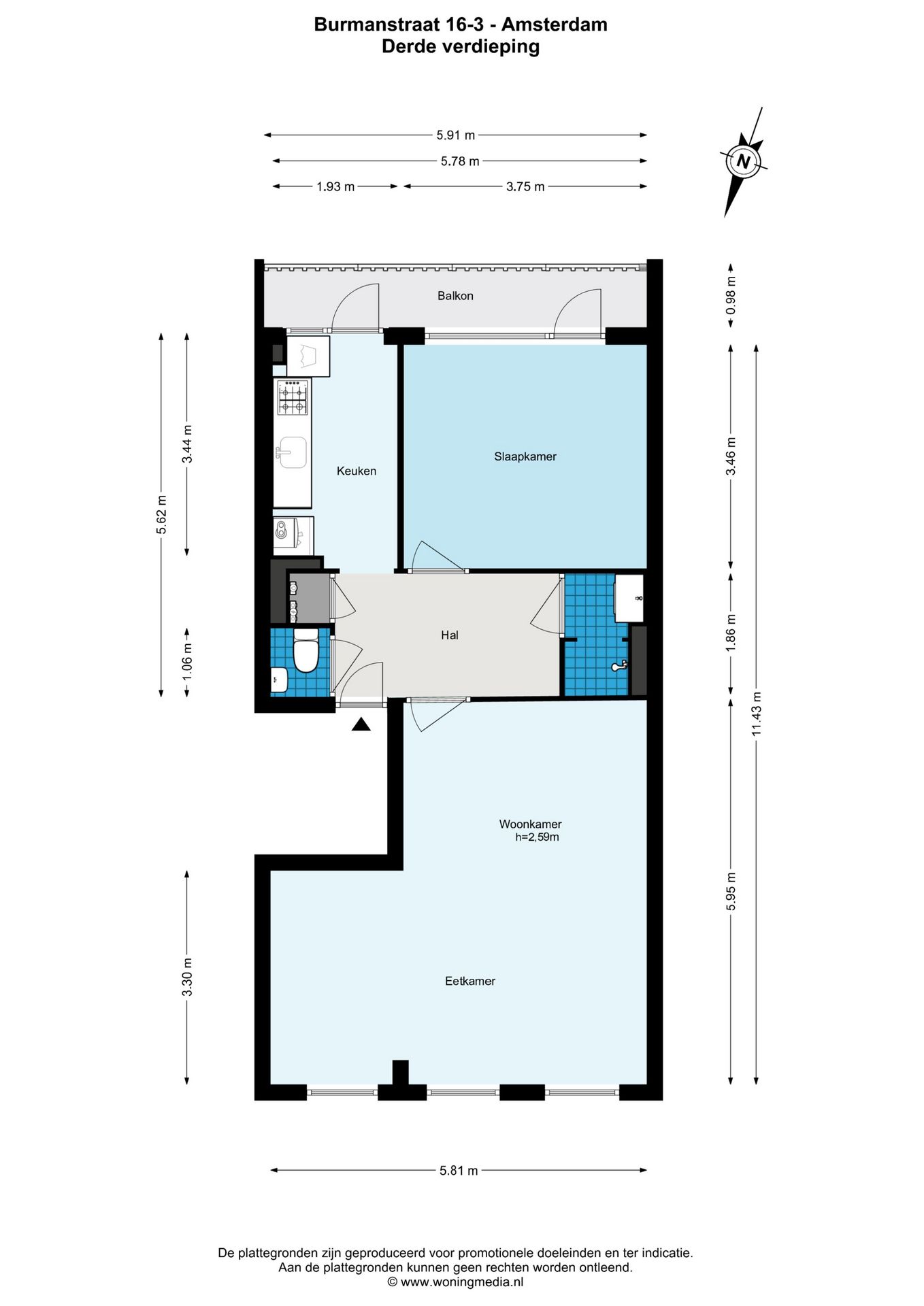 Photo 19 of Burmanstraat 16-3