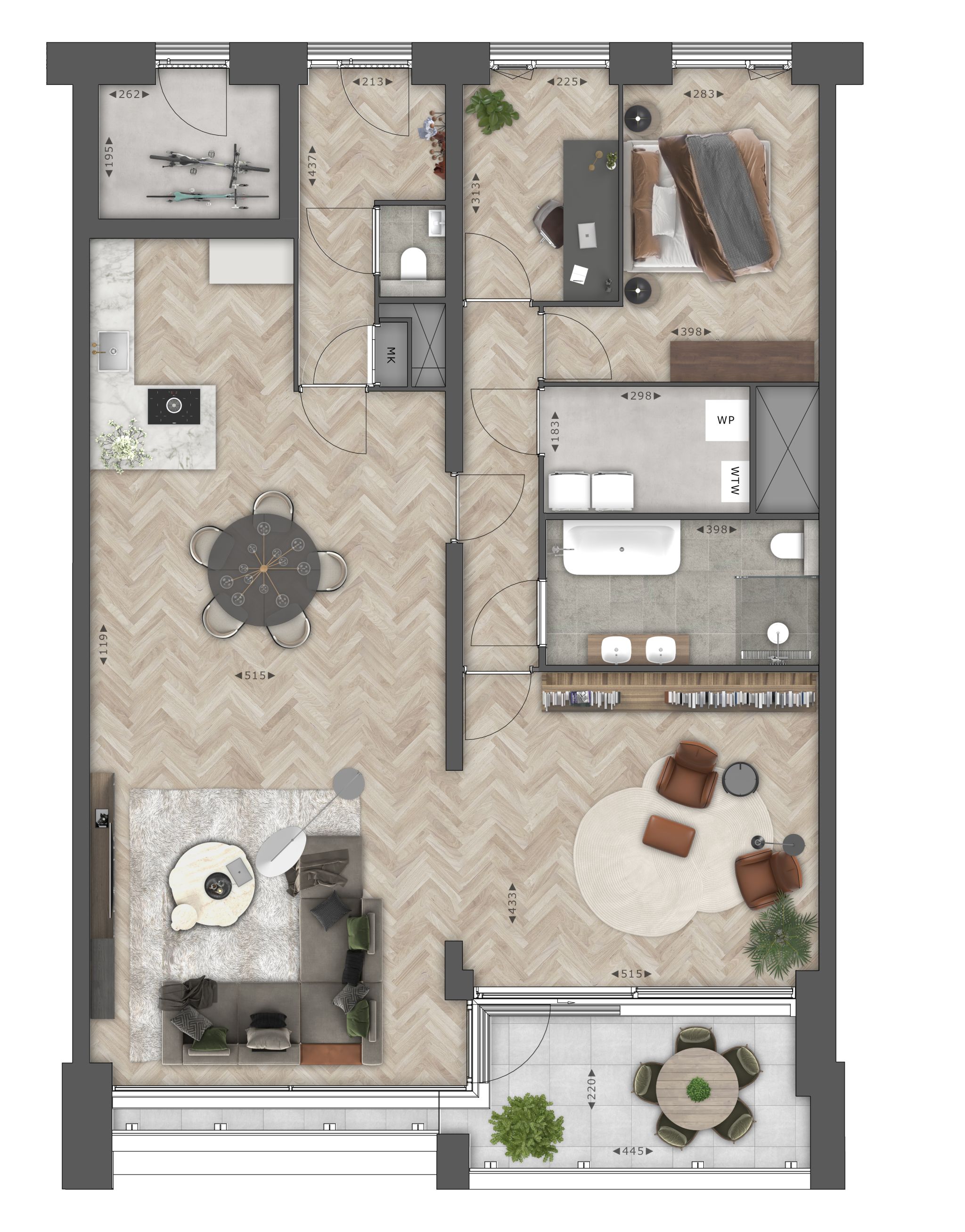 Foto 3 van Type D Woonlaag 4 (Bouwnr. 4.04)