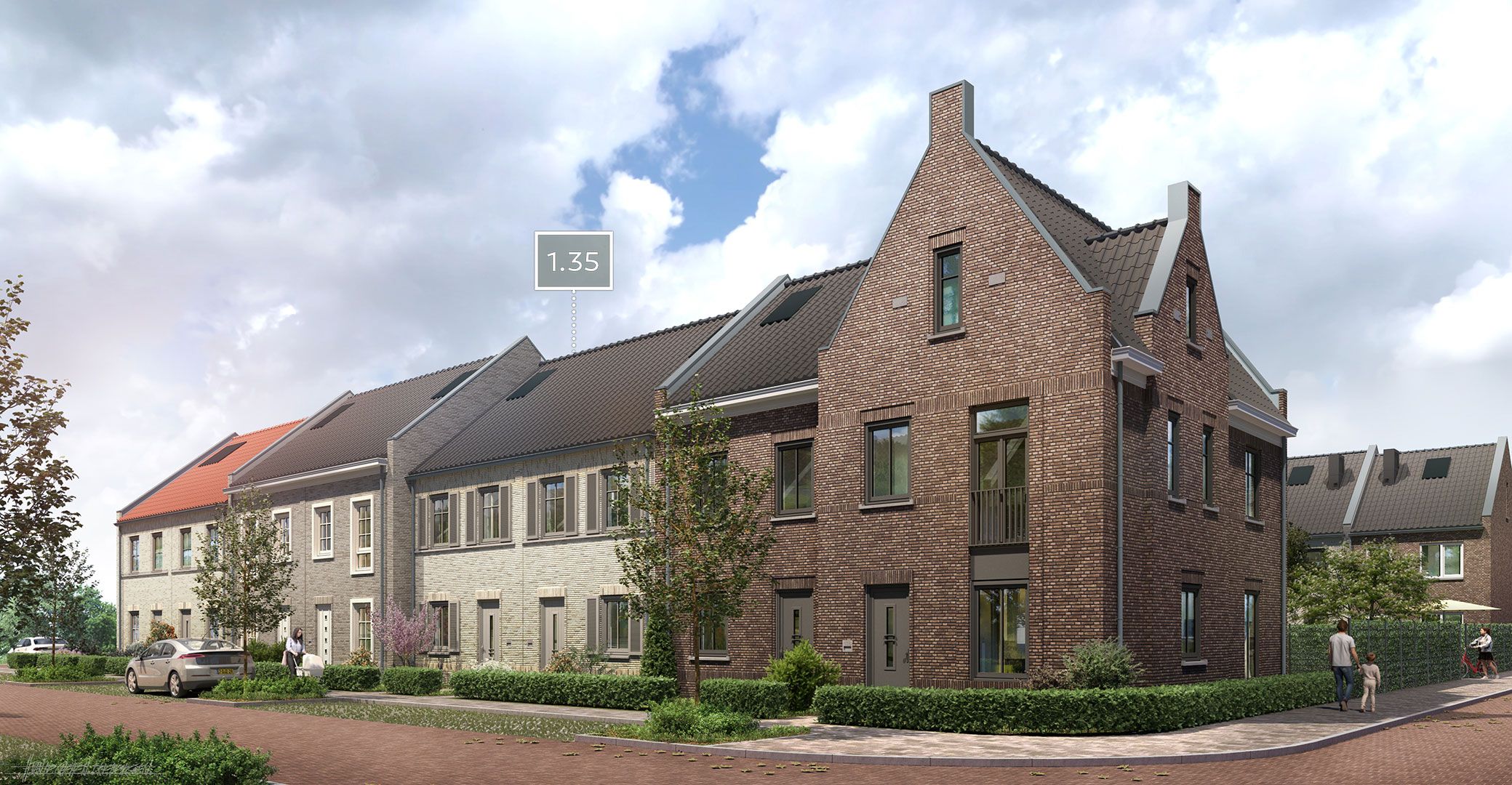 Fase 1A I Middenwoningen (Bouwnr. 1.35)  false