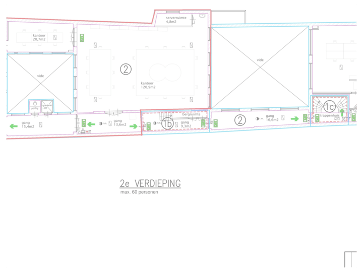 plattegrond tweede verdieping