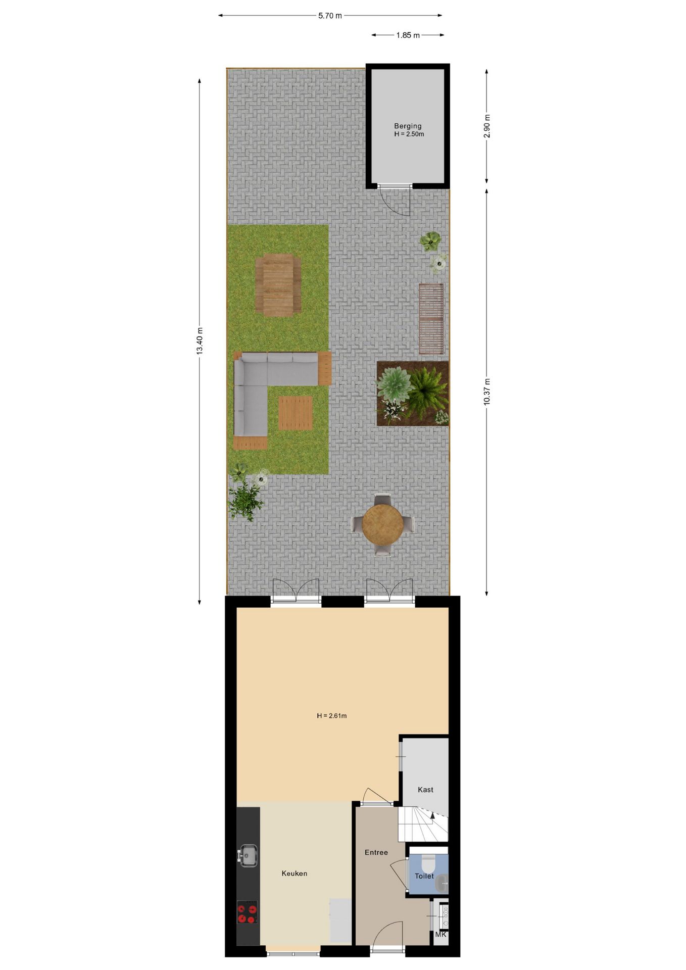Move-in ready, energy-efficient townhouse with 5 bedrooms and sunny south-facing garden — 46