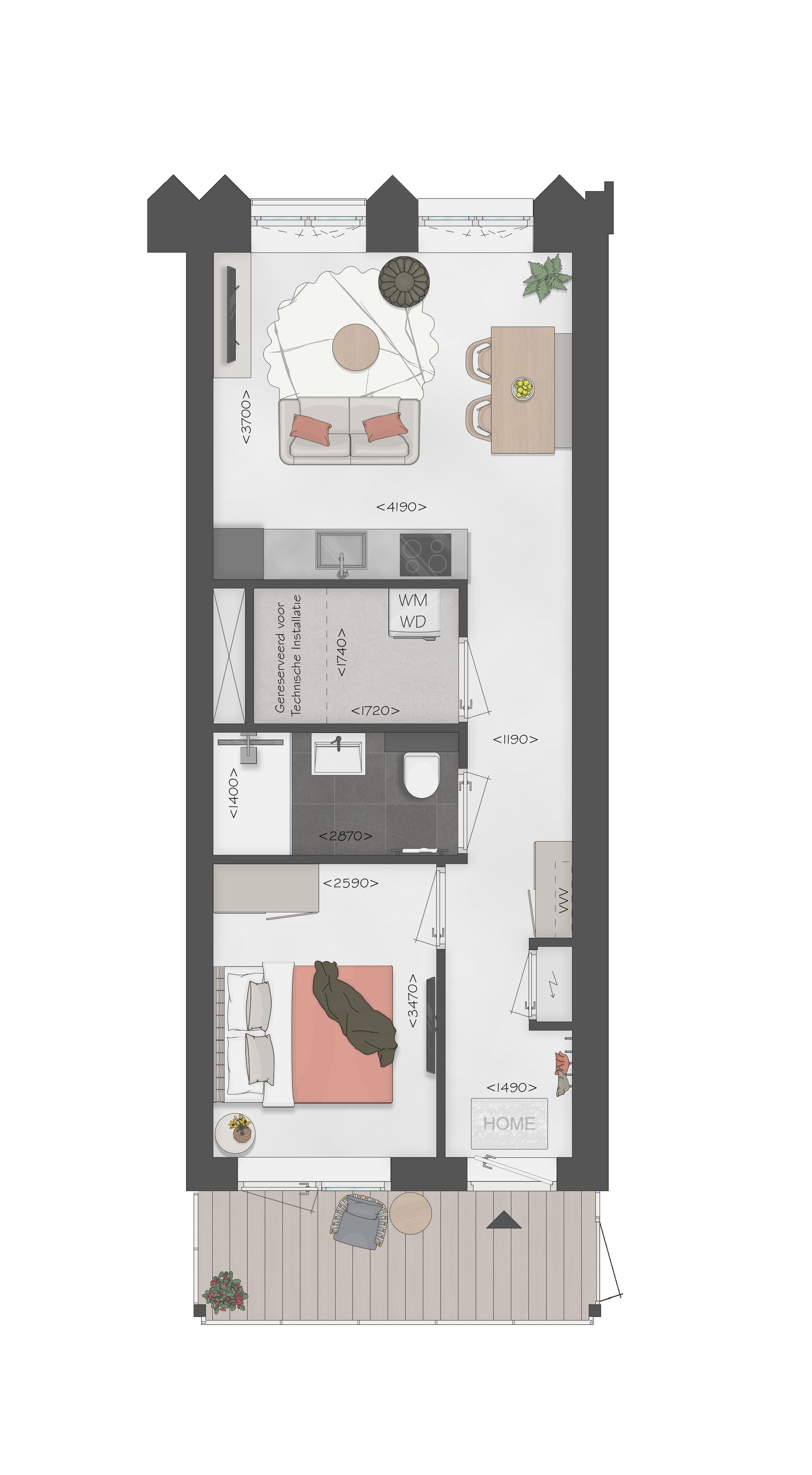 Photo 15 of Ligno | 2-kamer appartement (Bouwnr. 53)