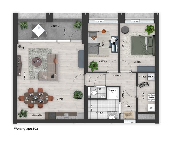 Foto 3 van B02 (Bouwnr. B02)