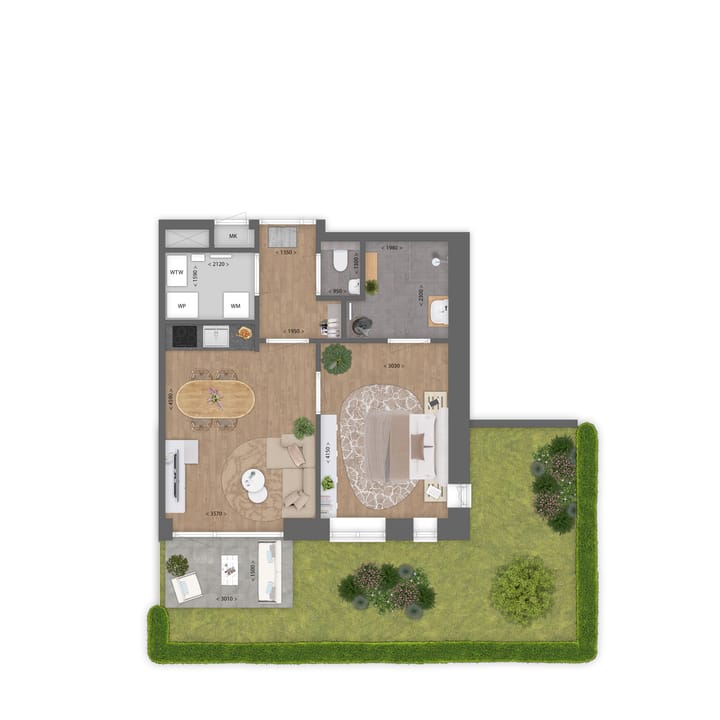 Photo 2 of 2-kamer appartement (Bouwnr. A02)