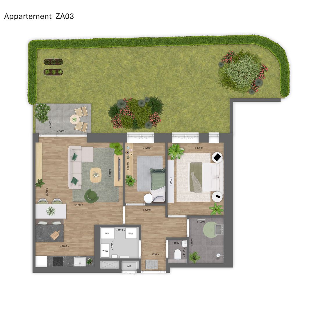 Photo 2 of 3-kamer appartement (Bouwnr. A03)