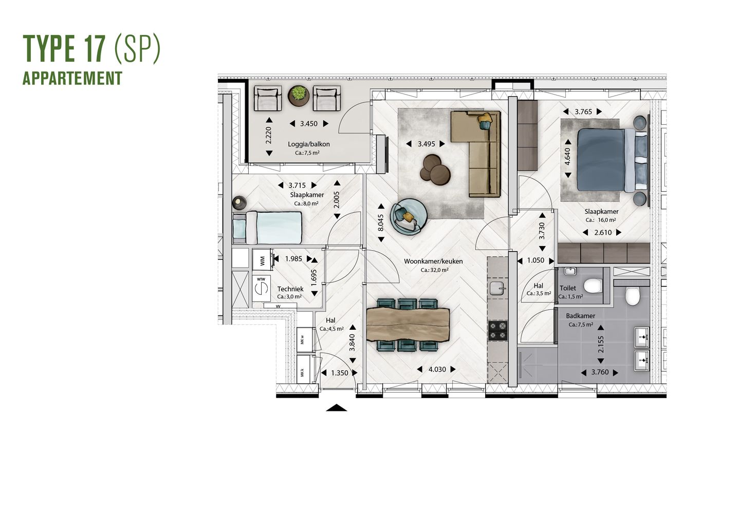 Foto 10 van BLOSSEM Edison - Appartement (Bouwnr. 3.56)