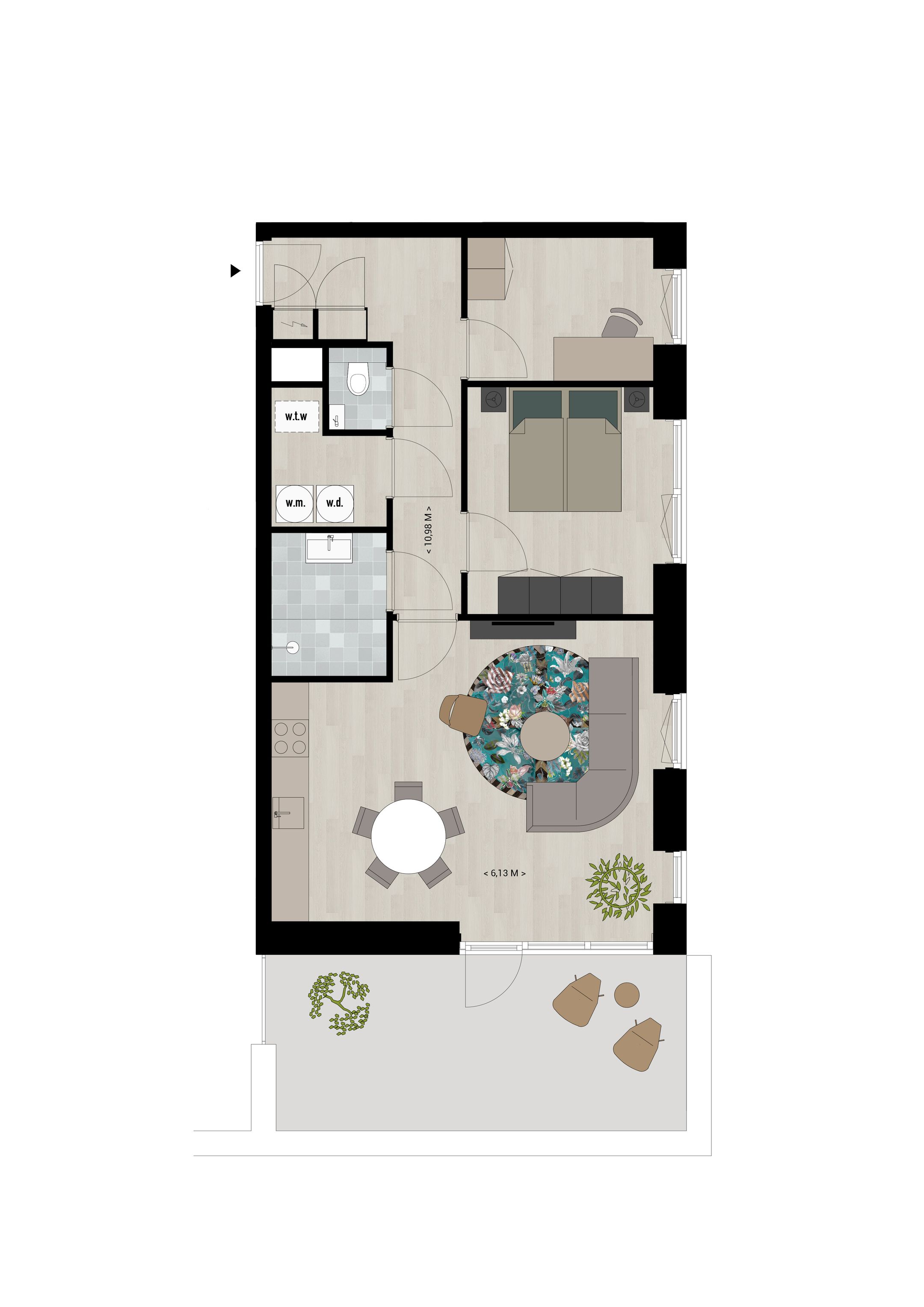 Foto 3 van Appartement type A (Bouwnr. C1.5)