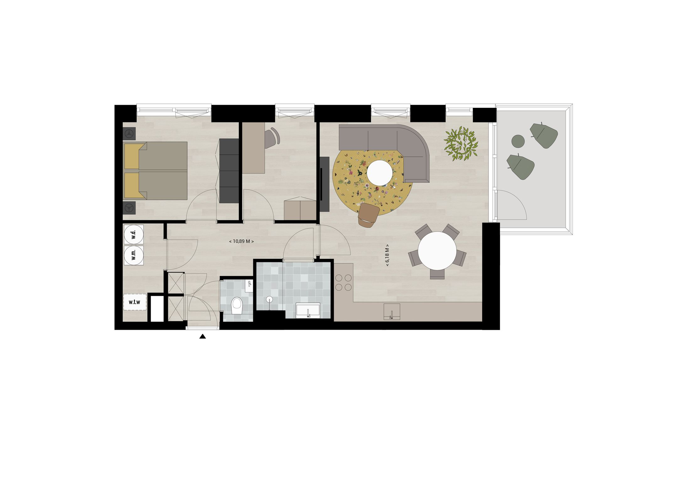 Foto 3 van Appartement Type B (Bouwnr. A2.1)
