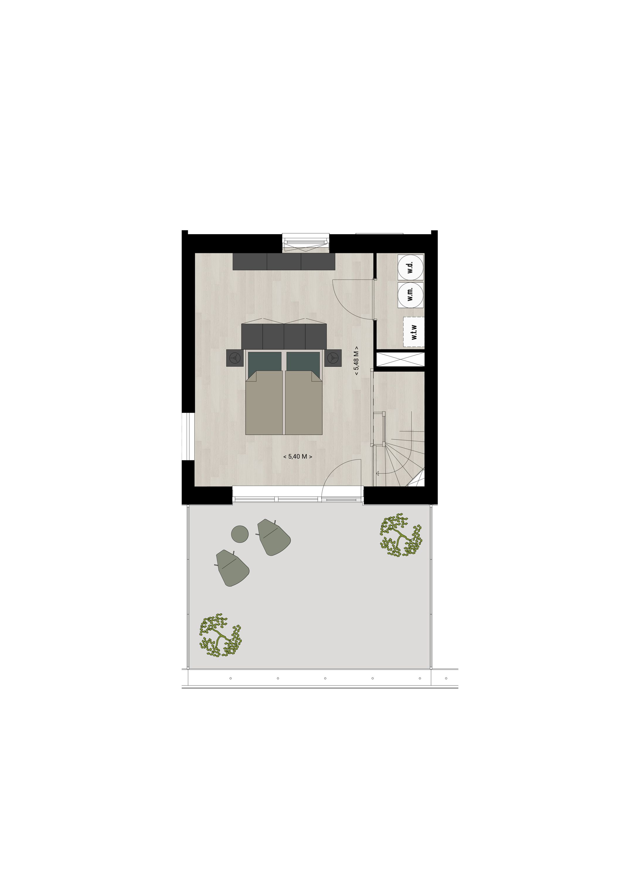 Foto 6 van Tussenwoning Type B (Bouwnr. 2)