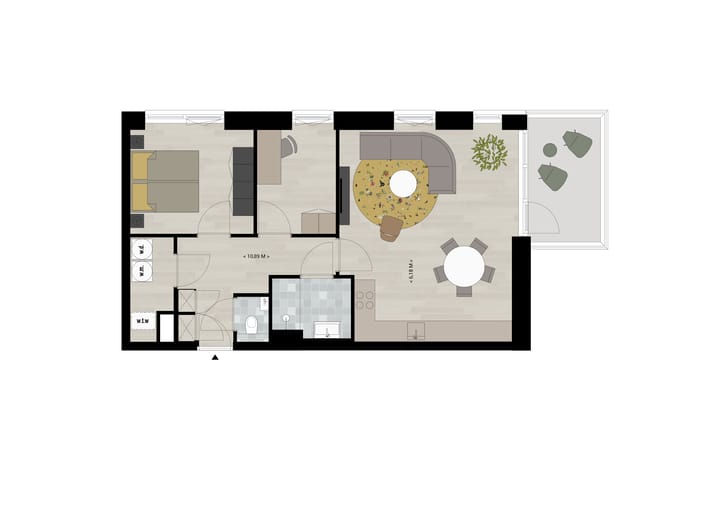 Foto 3 van Appartement Type B (Bouwnr. C2.1)