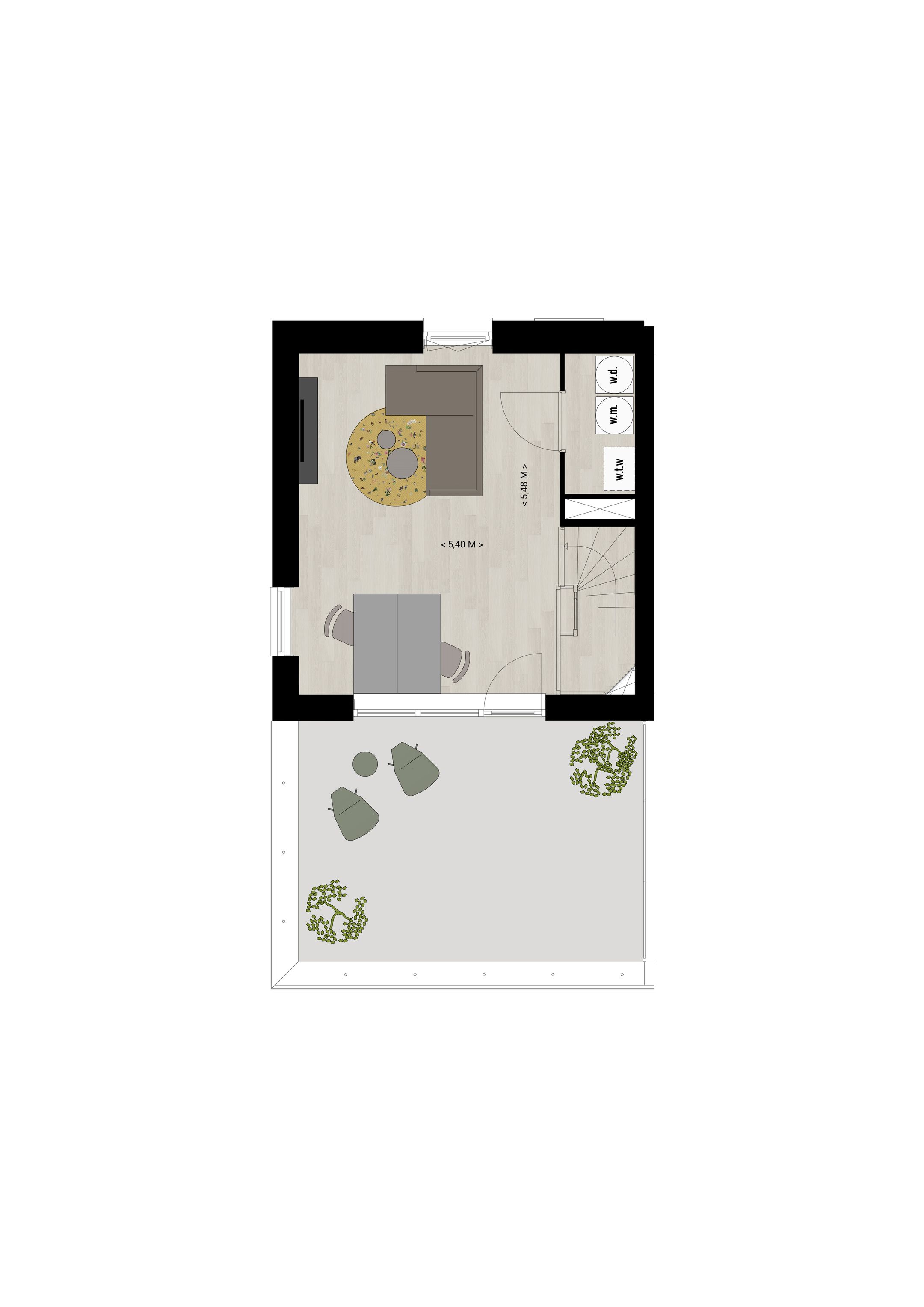 Foto 6 van Hoekwoning Type C (Bouwnr. 8)