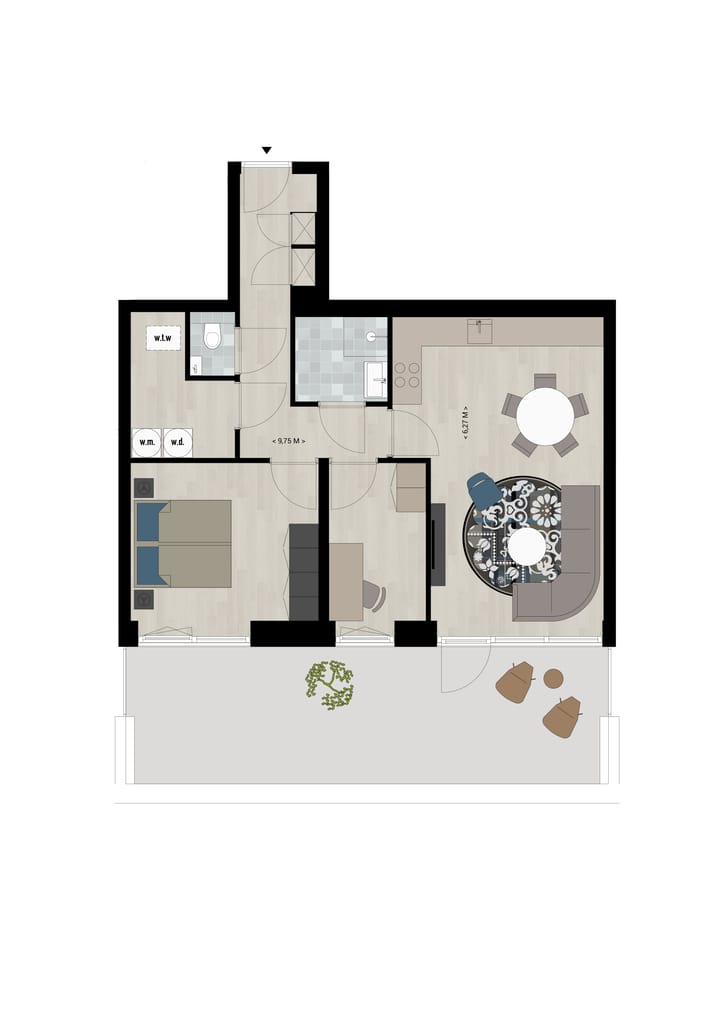 Foto 3 van Appartement type C (Bouwnr. C0.3)