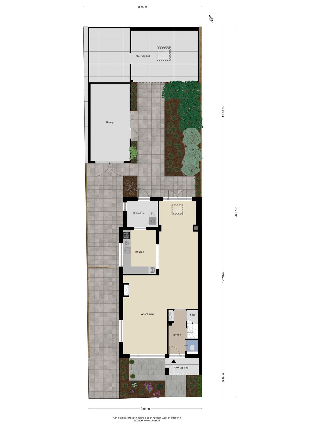 Spacious semi-detached home with living kitchen and veranda — 45