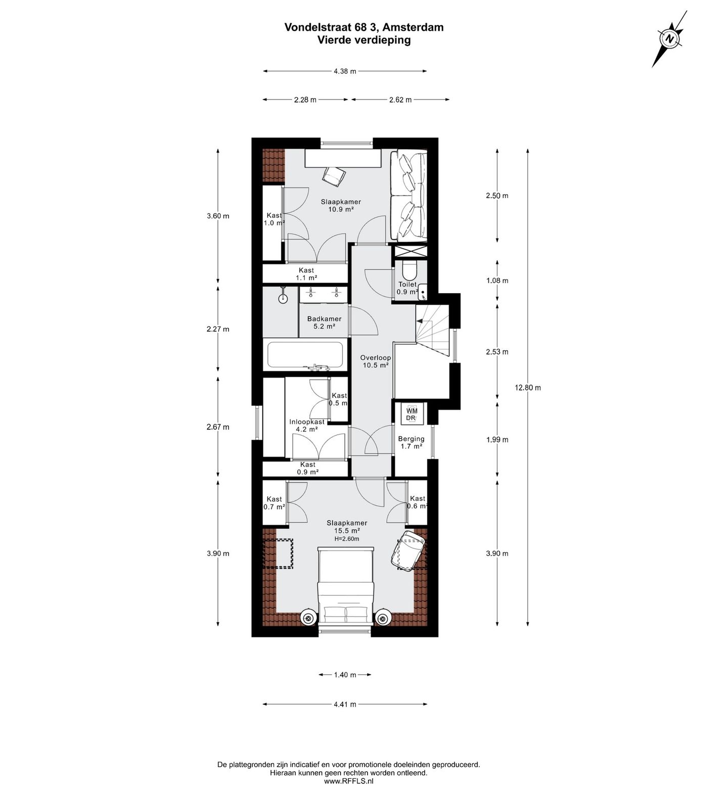 Foto 19 van Vondelstraat 68-3