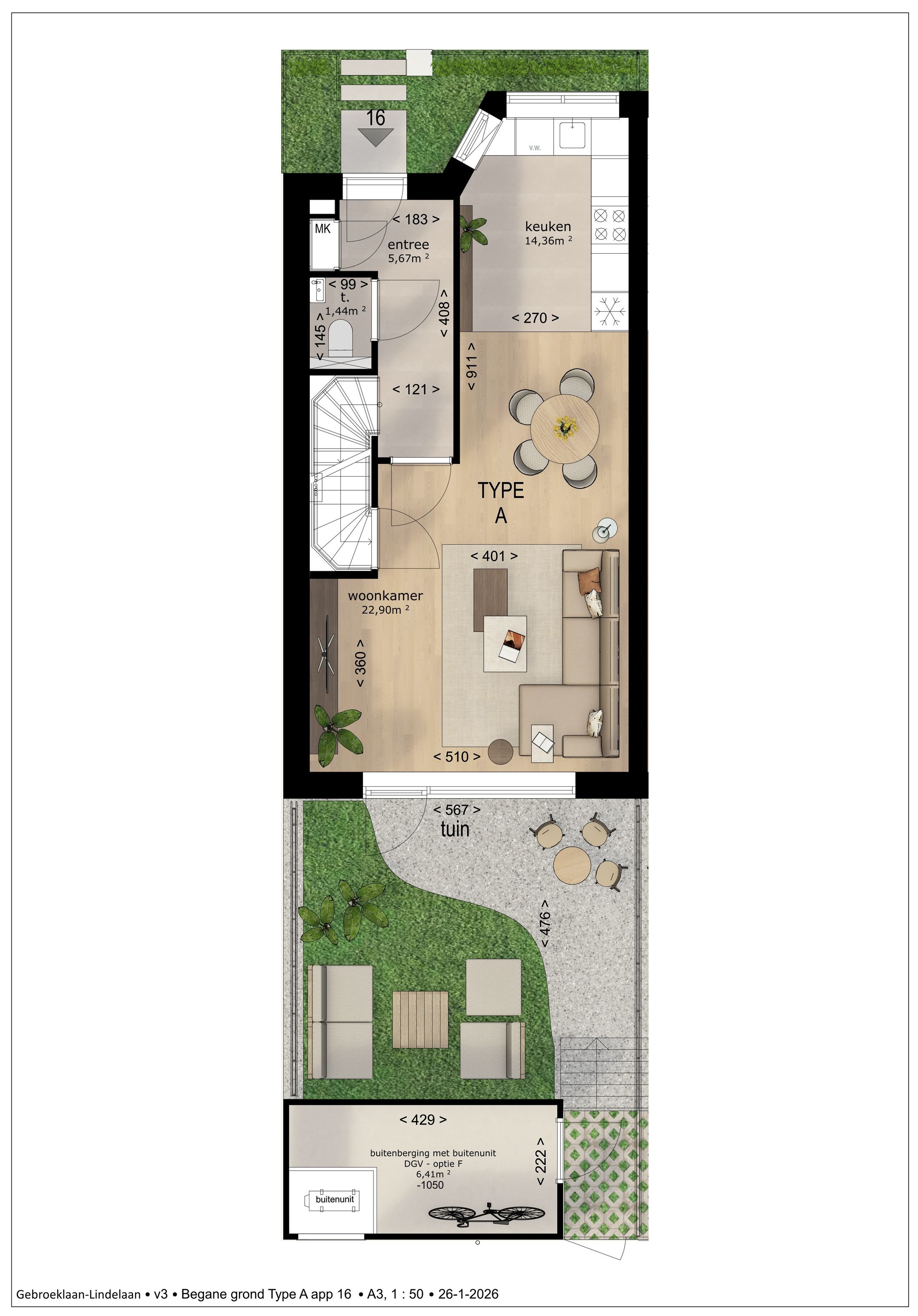Foto 9 van Lindelaan Gezinswoningen (Bouwnr. 16)