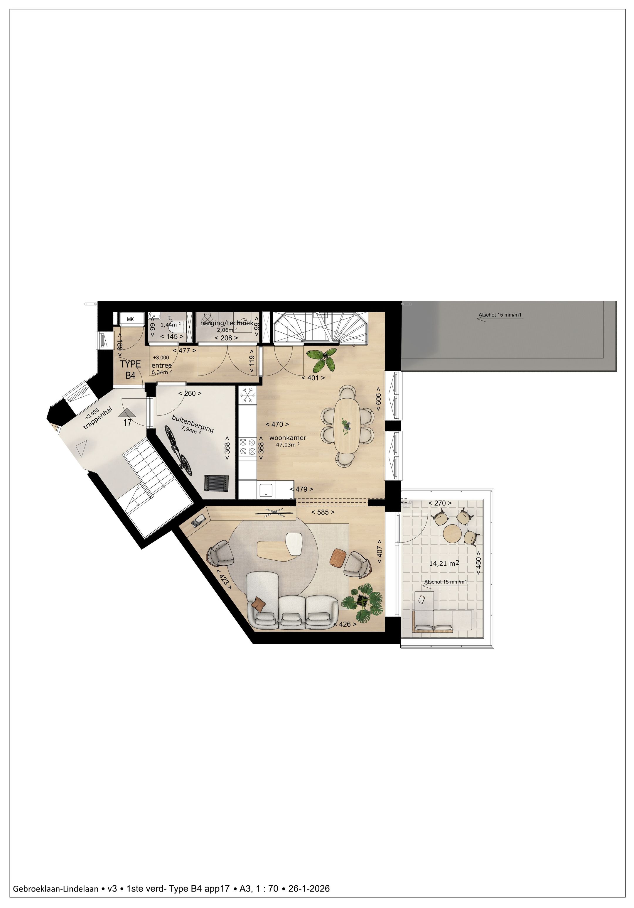 Foto 6 van Lindelaan Appartement (Bouwnr. 17)