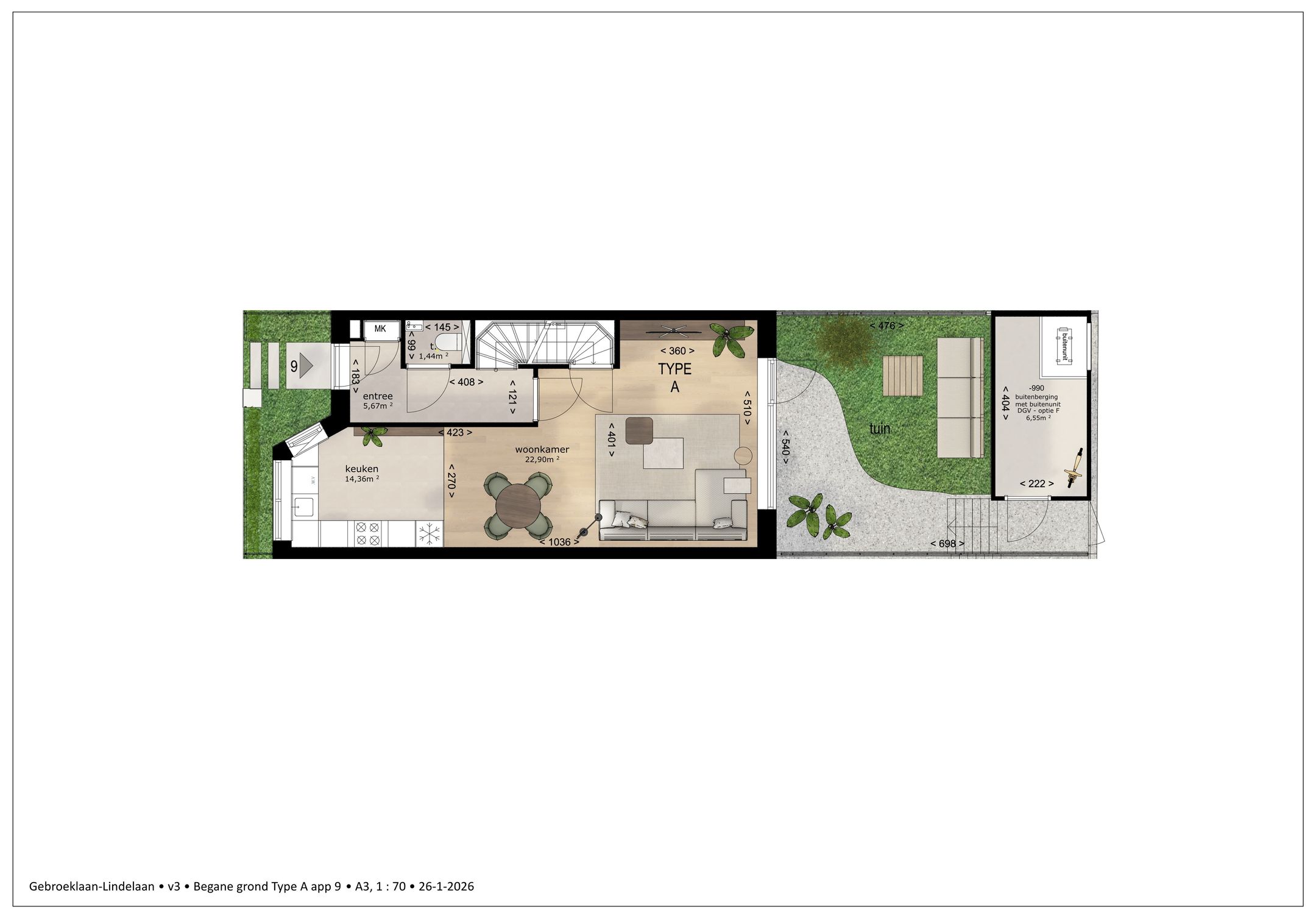 Foto 9 van Lindelaan Gezinswoningen (Bouwnr. 9)