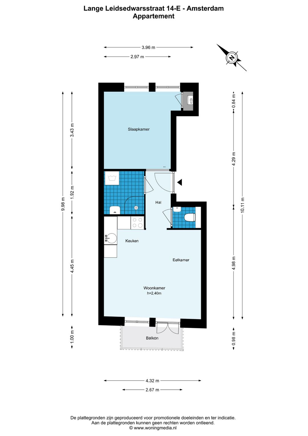 Foto 17 van Lange Leidsedwarsstraat 14-E
