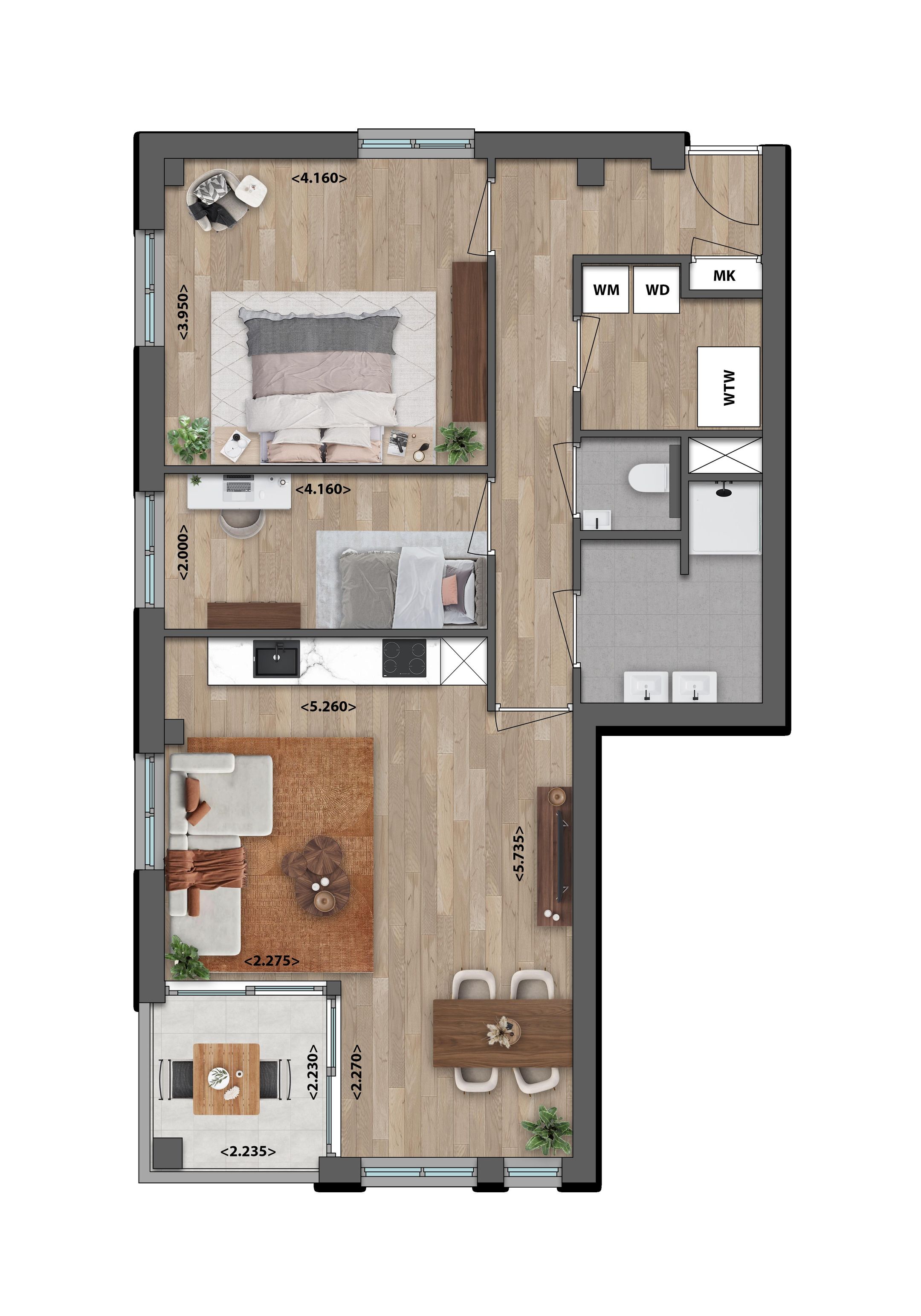 Appartement 1e verdieping | 1.1 (Bouwnr. 1.1)  false