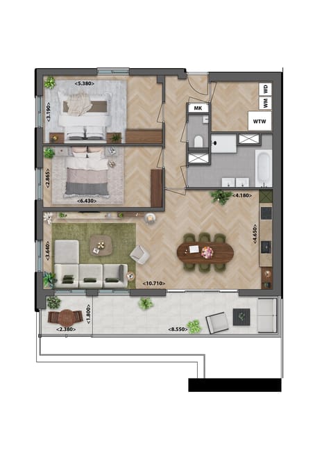 Appartement 3e verdieping | 3.1 thumbnail