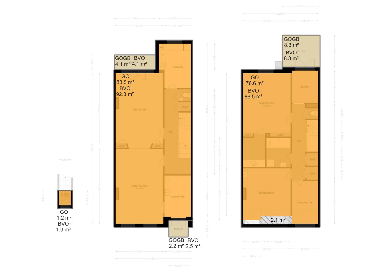 Characteristic double upper house with private entrance and balconies in Amsterdam Oud-Zuid — 24
