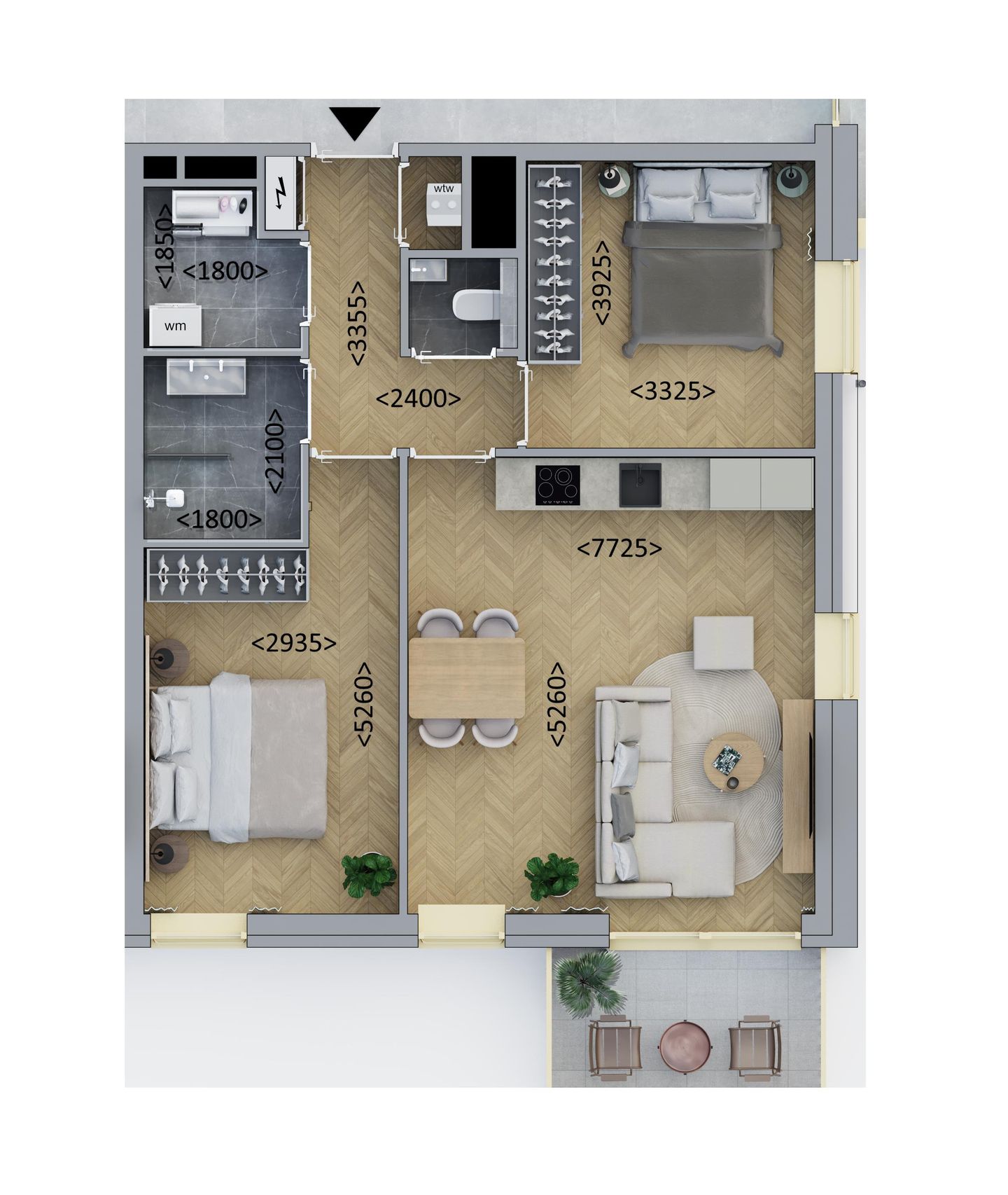 Photo 1 of Hoekappartement (Bouwnr. D2.5)