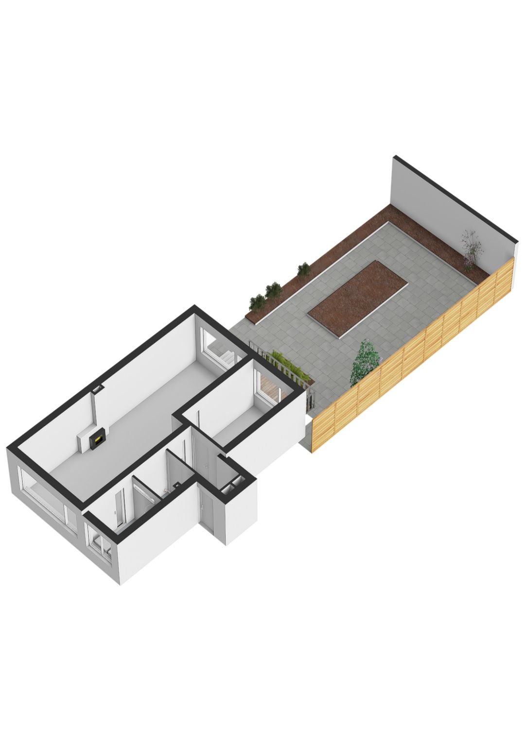 Light two-room apartment with garden in Blijdorp — 23