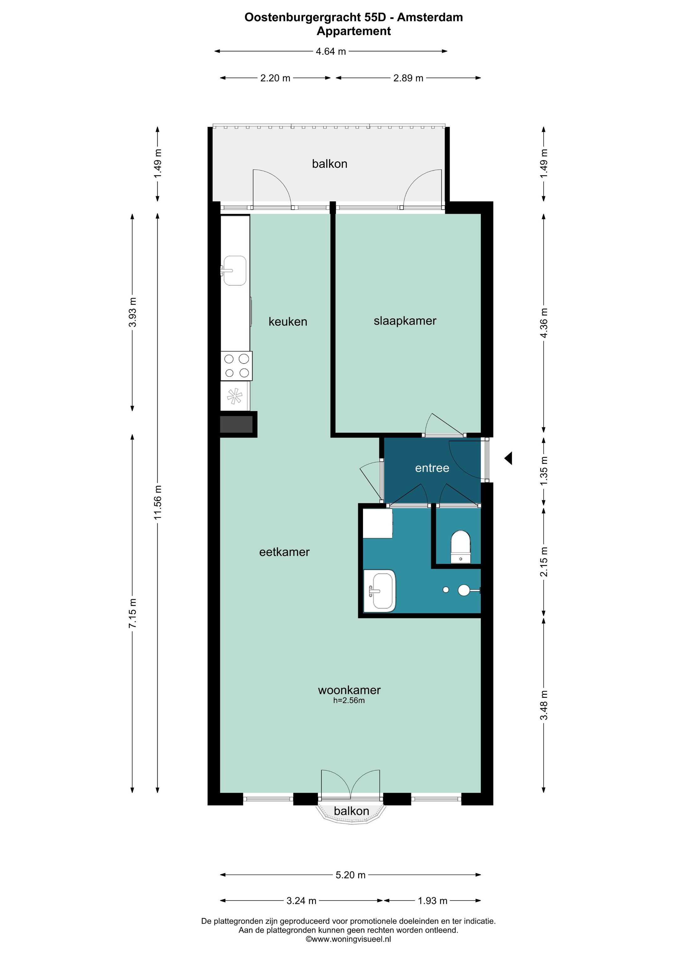 Foto 45 van Oostenburgergracht 55-D