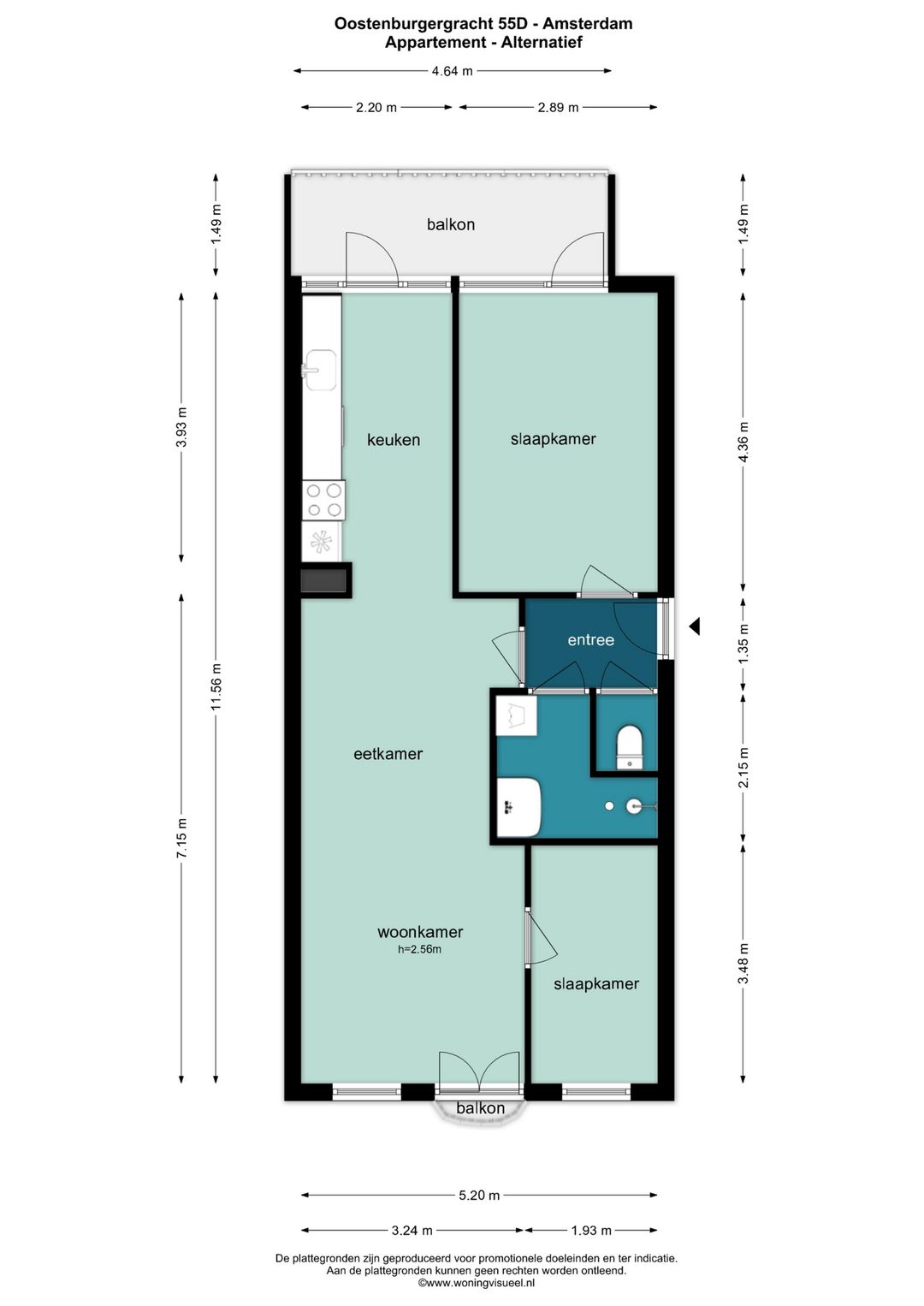 Foto 46 van Oostenburgergracht 55-D