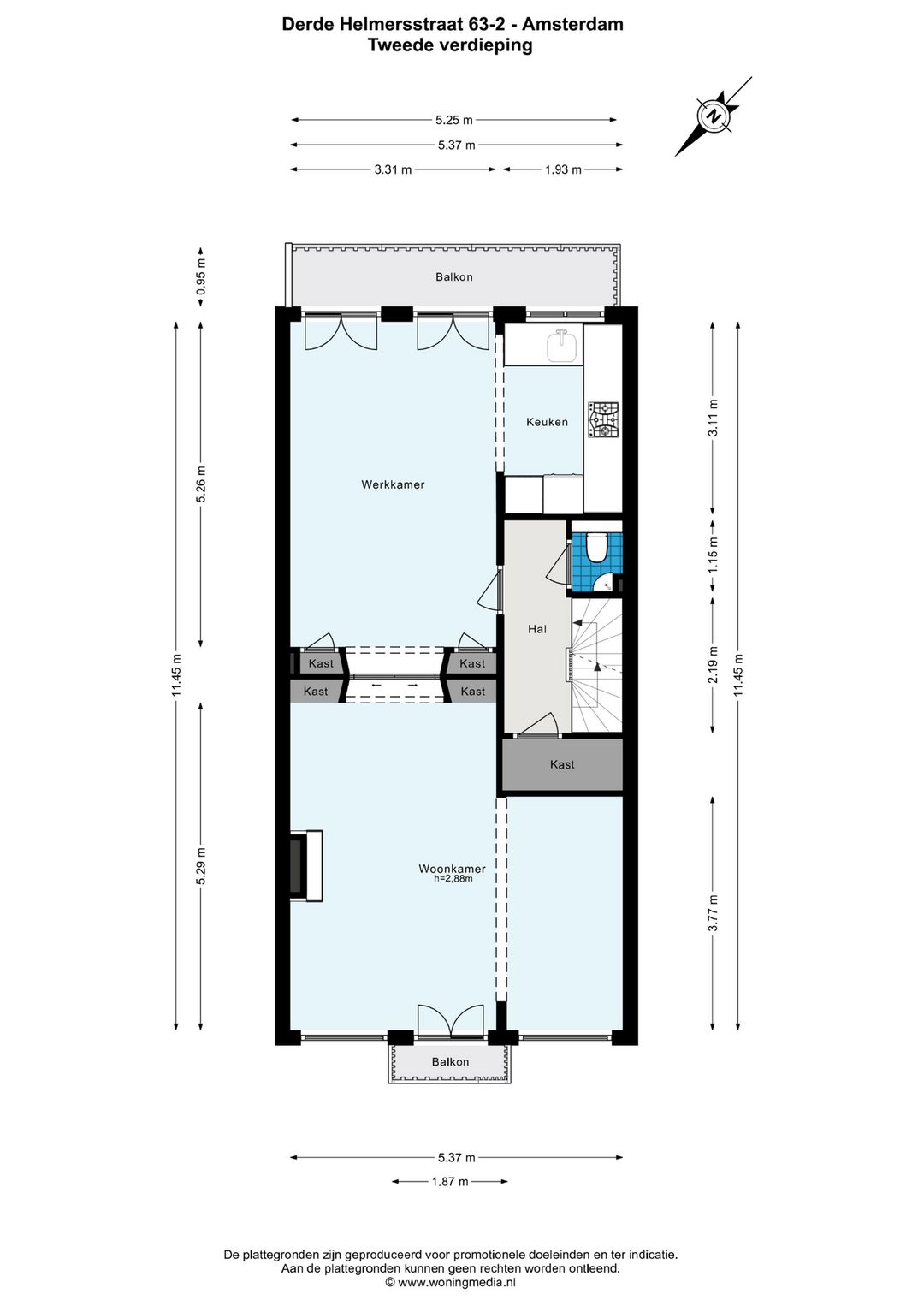 Charming 129 m² Apartment with Roof Terrace in Popular Oud-West — 30