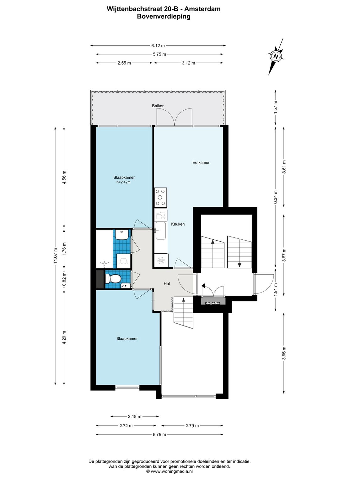 Spectacular Maisonette with 5.10m High Ceiling Living Room near Oosterpark — 39