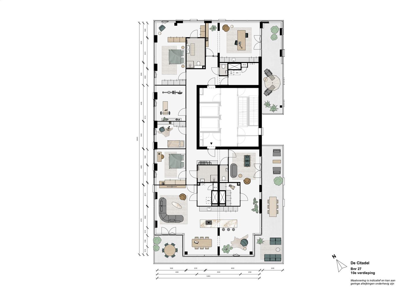 Foto 14 van Penthouse incl 2 parkeerplaatsen (Bouwnr. 27)