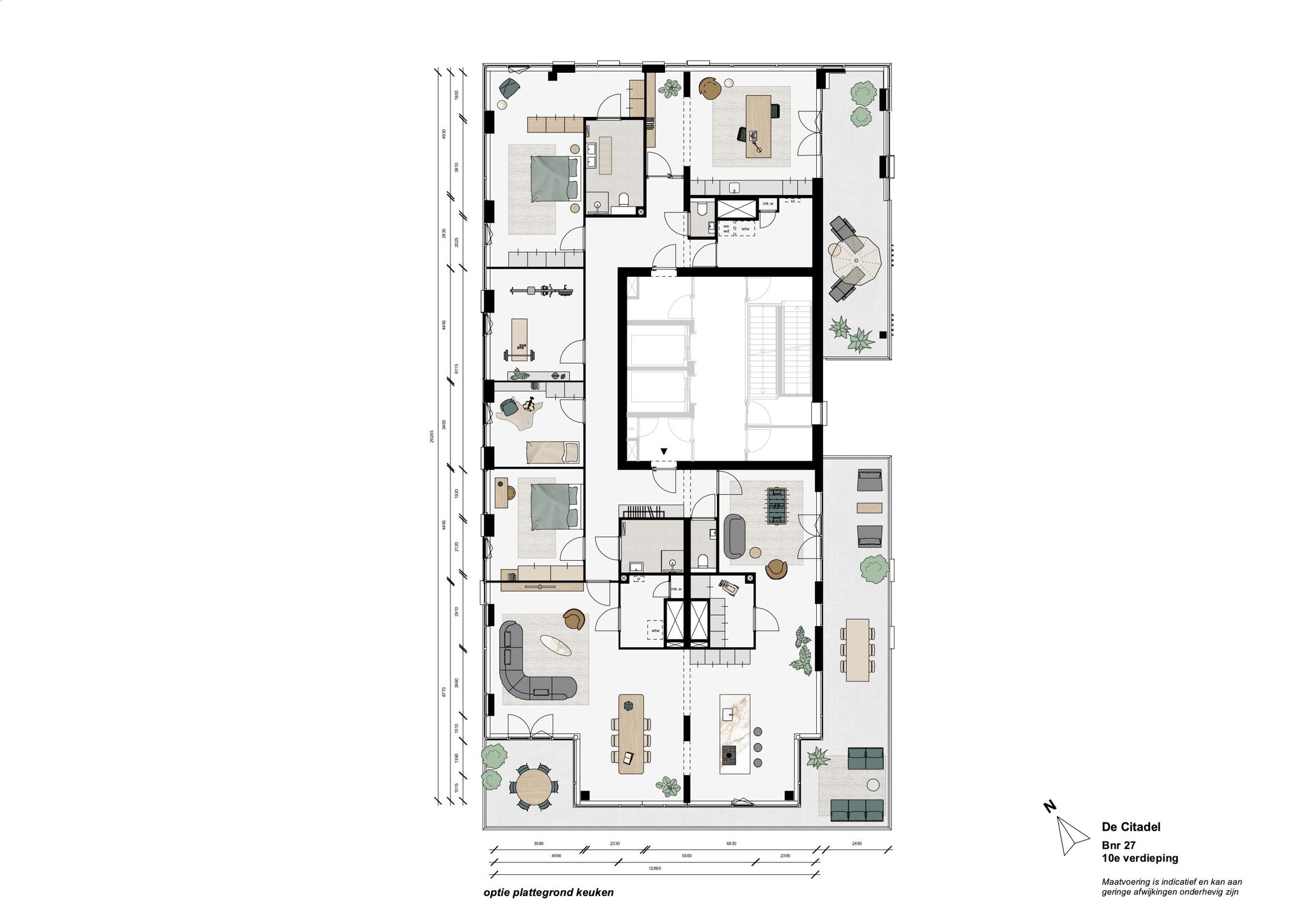 Foto 15 van Penthouse incl 2 parkeerplaatsen (Bouwnr. 27)