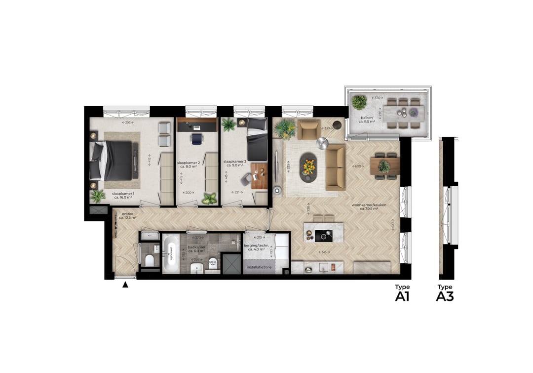 Foto 1 van CORRIDOR (Bouwnr. A.17)