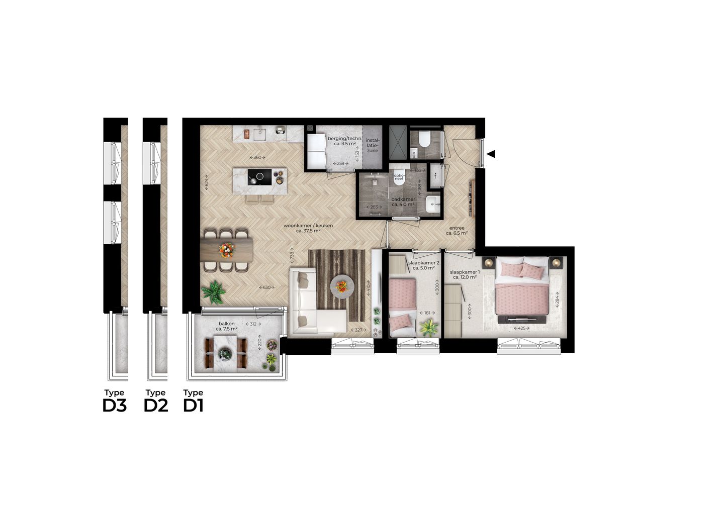 Foto 4 van CORRIDOR (Bouwnr. A.12)