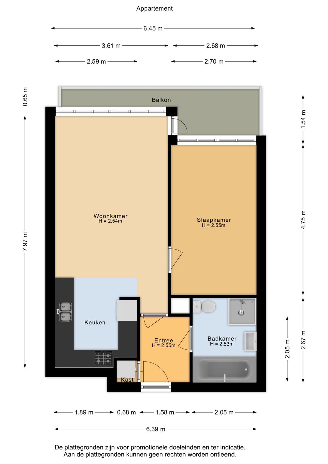 Light apartment with balcony and private parking in Nijmegen city center — 35