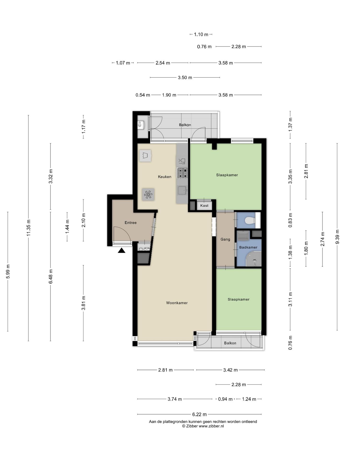 Charming 3-Room Apartment with 2 Balconies and Spacious Storage — 34