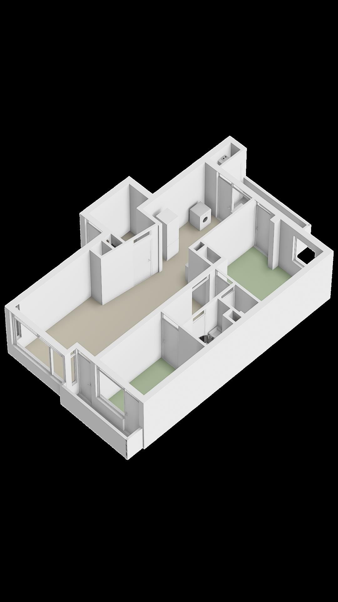 Charming 3-Room Apartment with 2 Balconies and Spacious Storage — 36