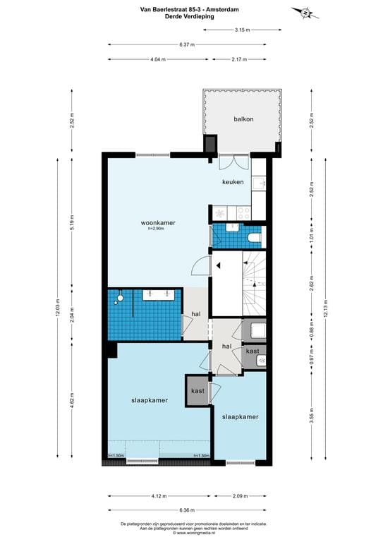 Foto 25 van Van Baerlestraat 85-3