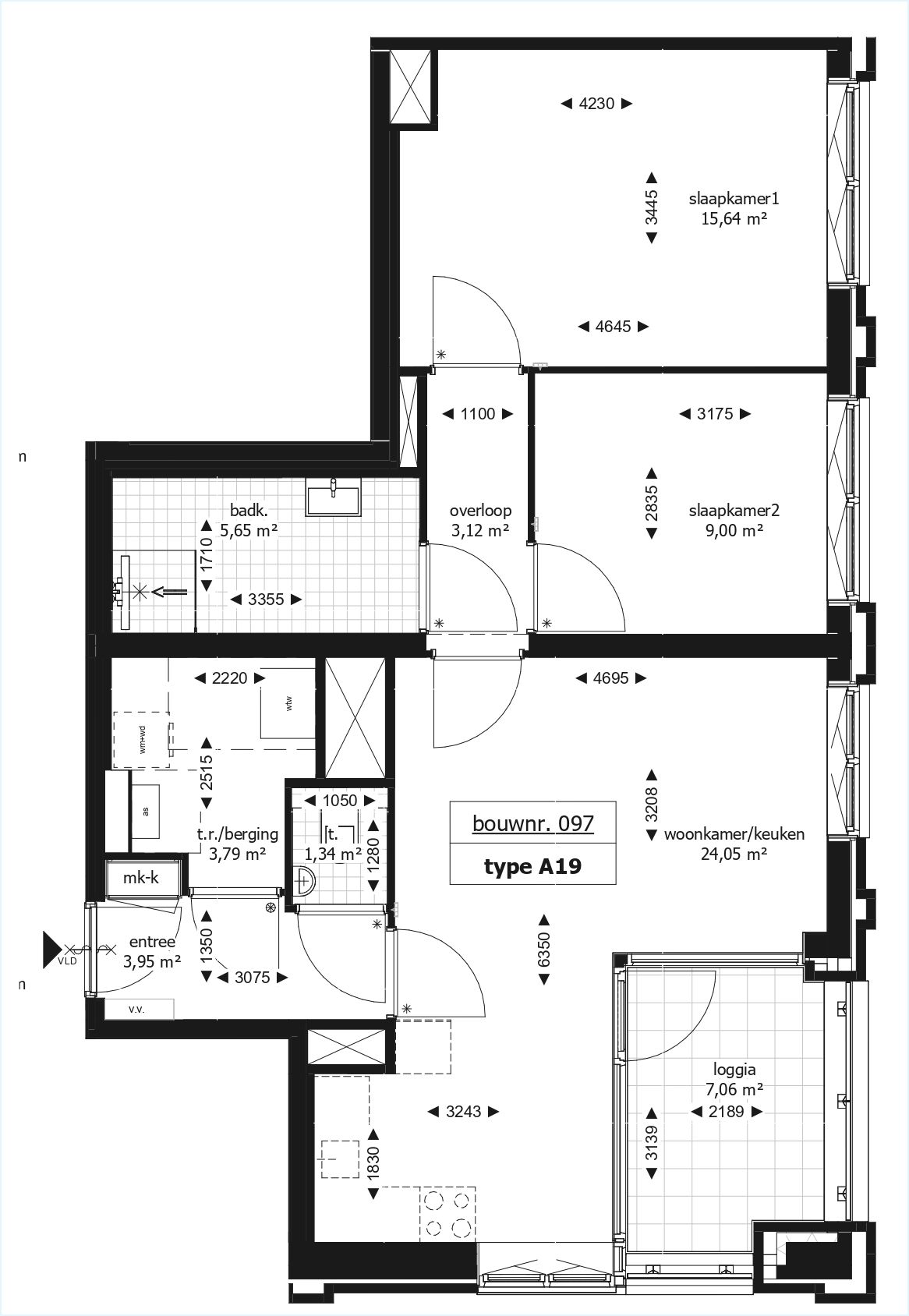 Photo 5 of 3-kamerappartement (Bouwnr. 97)