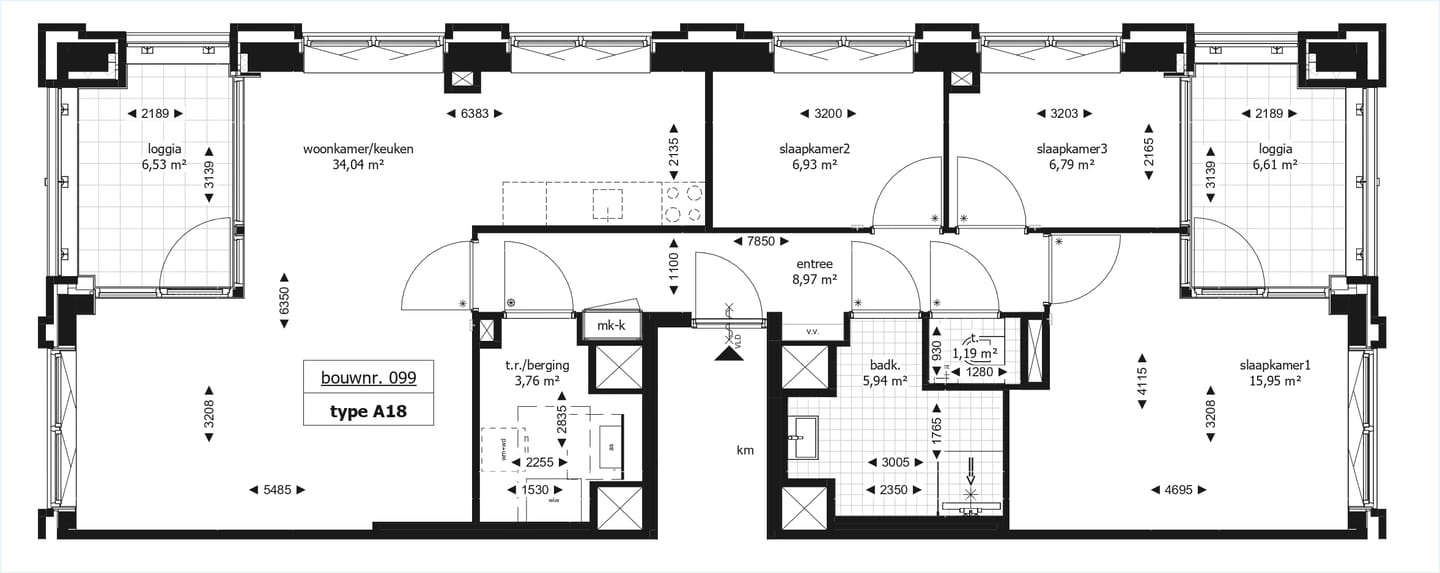 Photo 5 of 4-kamerappartement (Bouwnr. 99)